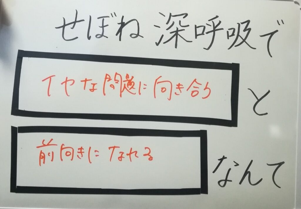 問題に前向き