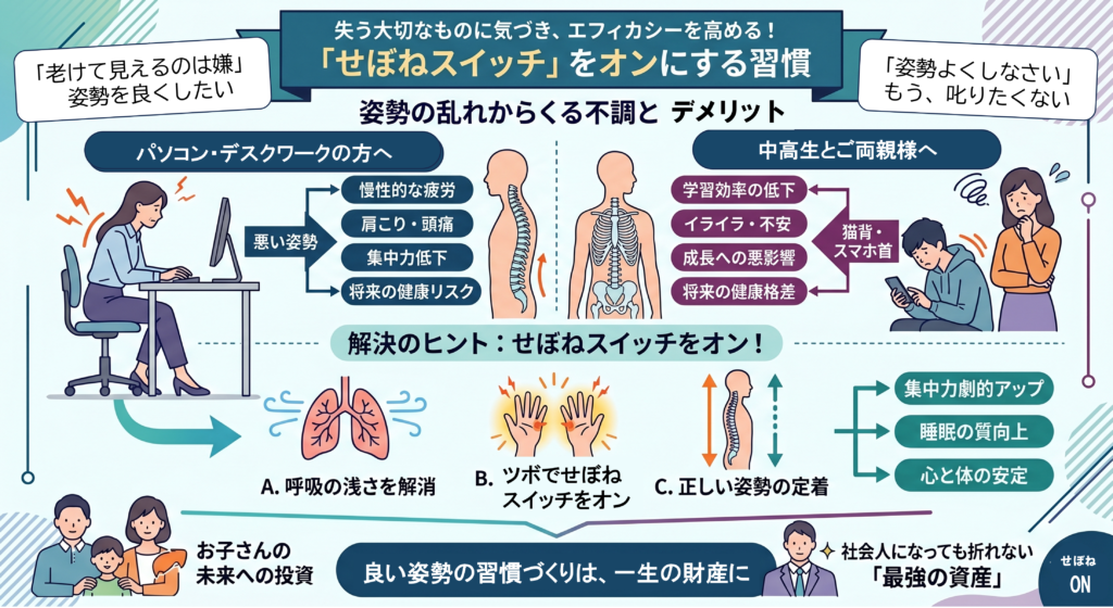 せぼねスイッチをオン