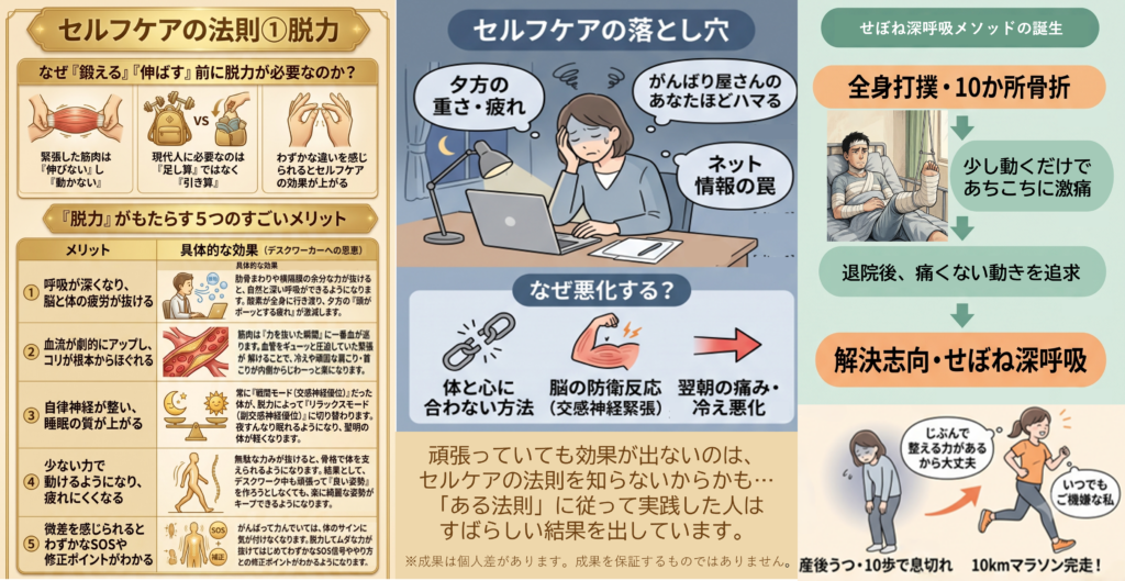 セルフケアの法則①脱力
